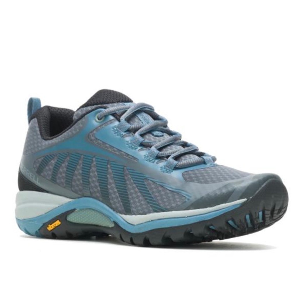 Merrell Siren Edge 3 Waterproof Hiking Shoes Blue Grey Womens 7.5